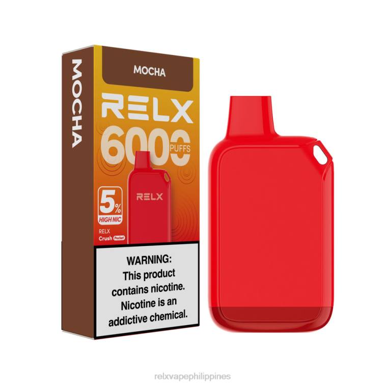 RELX Crush Pocket 6000 5% High Nic | L0ZP25 ‎RELX Philippines Mocha