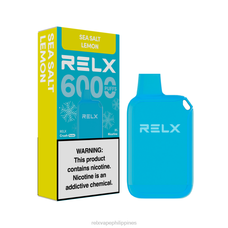 RELX Crush Pocket 6000 Icy | L0ZP11 ‎RELX Philippines Flavors Sea Salt Lemon