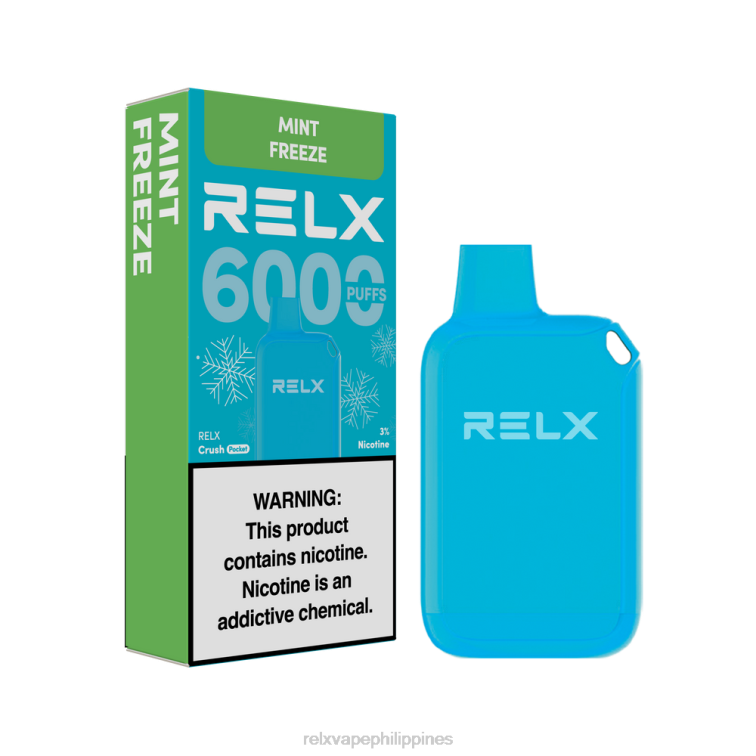 RELX Crush Pocket 6000 Icy | L0ZP12 ‎RELX Review Philippines Mint Freeze