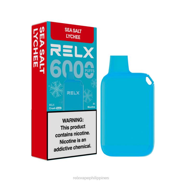 RELX Crush Pocket 6000 Icy | L0ZP14 ‎RELX Store Manila Sea Salt Lychee
