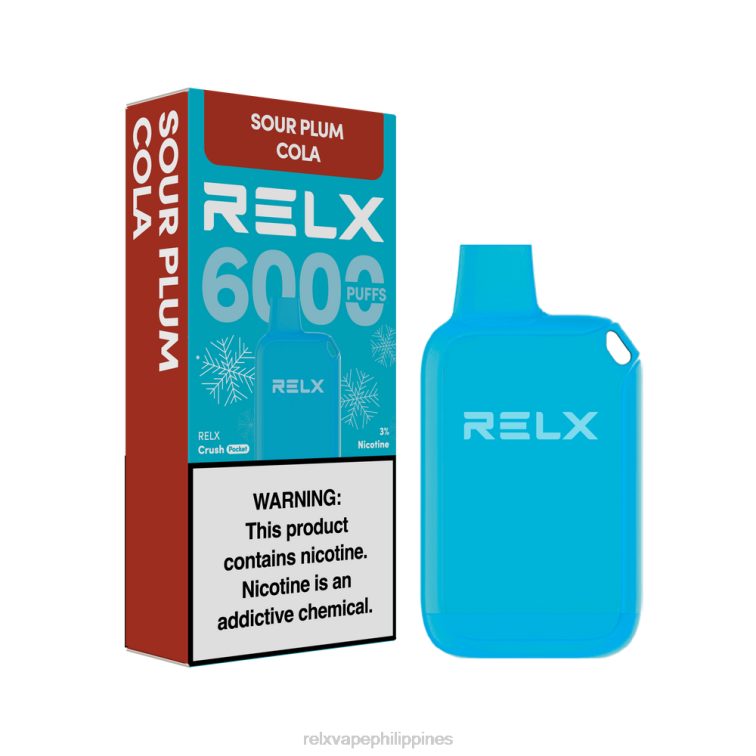 RELX Crush Pocket 6000 Icy | L0ZP19 ‎RELX Philippines Flavors Sour Plum Cola