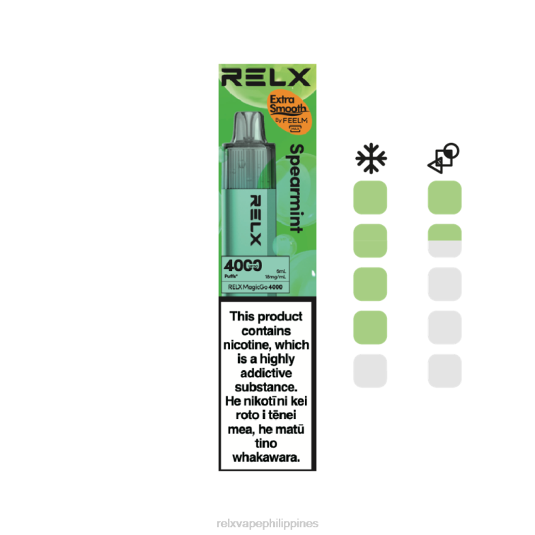 RELX MagicGo 4000 Disposable Vape | L0ZP3 ‎RELX Philippines Flavors Spearmint