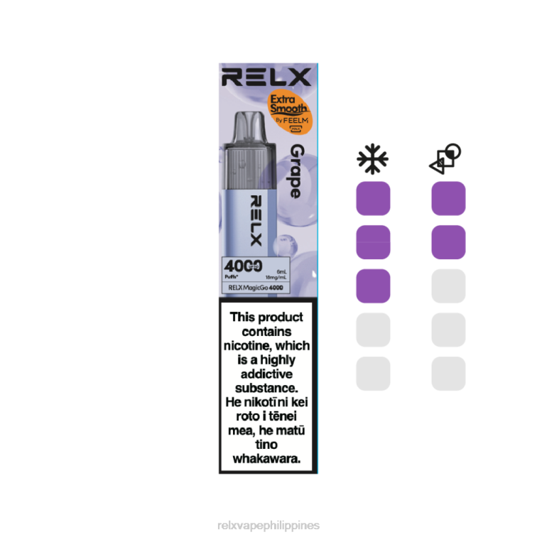 RELX MagicGo 4000 Disposable Vape | L0ZP6 ‎RELX Store Manila Grape
