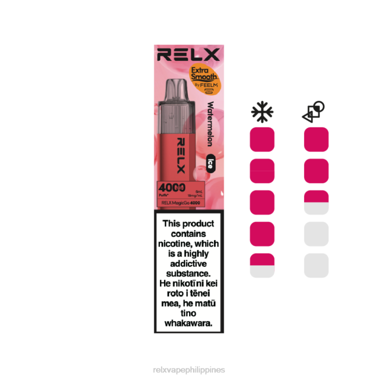 RELX MagicGo 4000 Disposable Vape | L0ZP7 ‎RELX Davao City Watermelon (Ice)