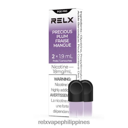 RELX Pod Pro - 2 Pods - RELX Philippines Flavors Precious Plum 280H6L4